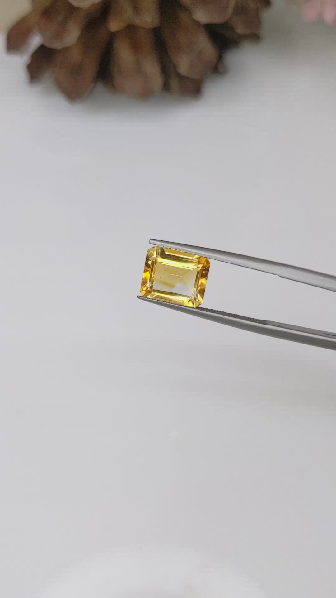 2.56 Ct. Citrine from Brazil Size Video