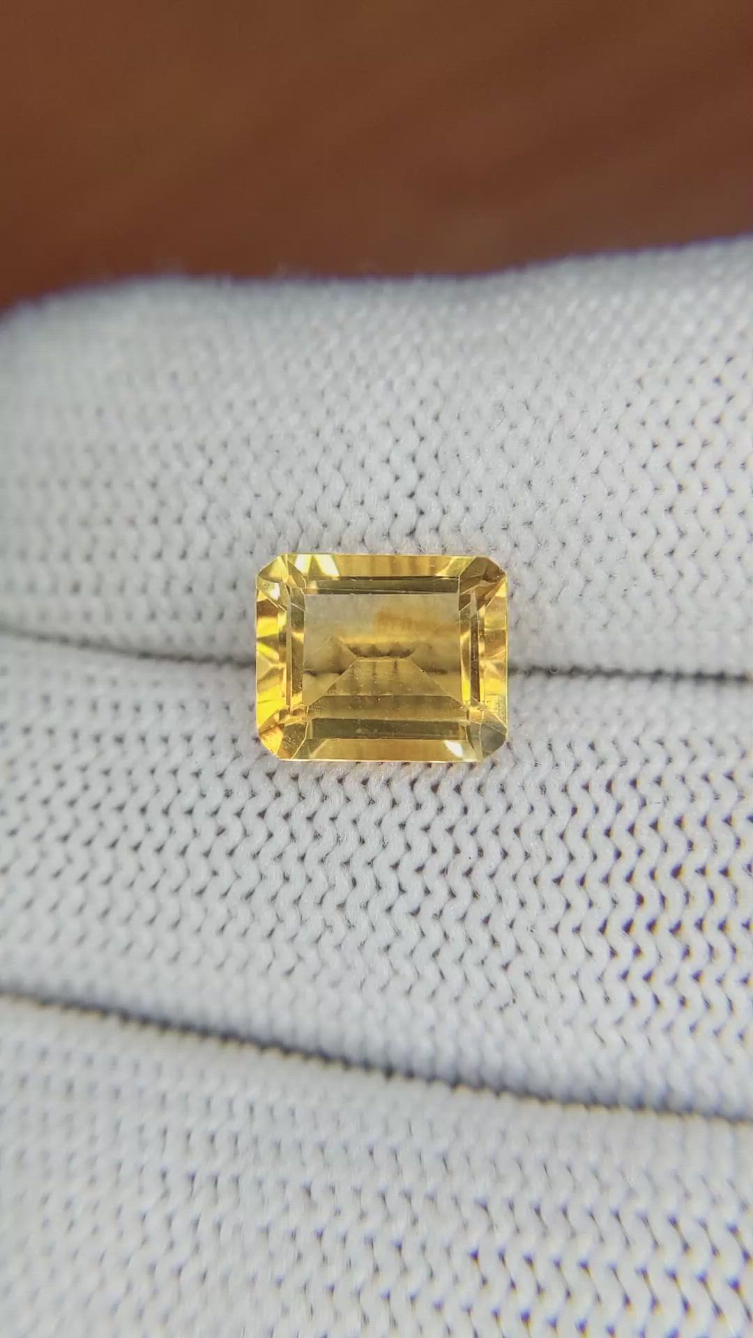 2.56 Ct. Citrine from Brazil Size Video
