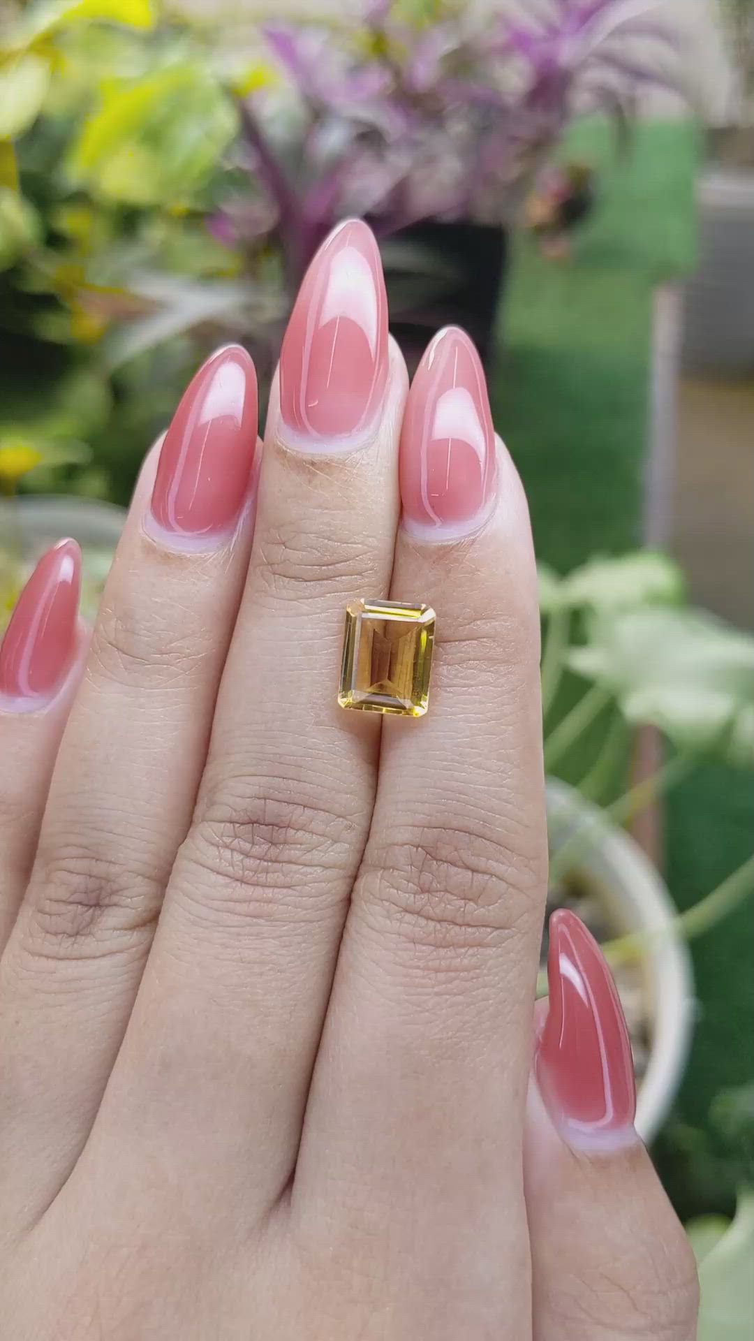 2.67 Ct. Citrine from Brazil Size Video