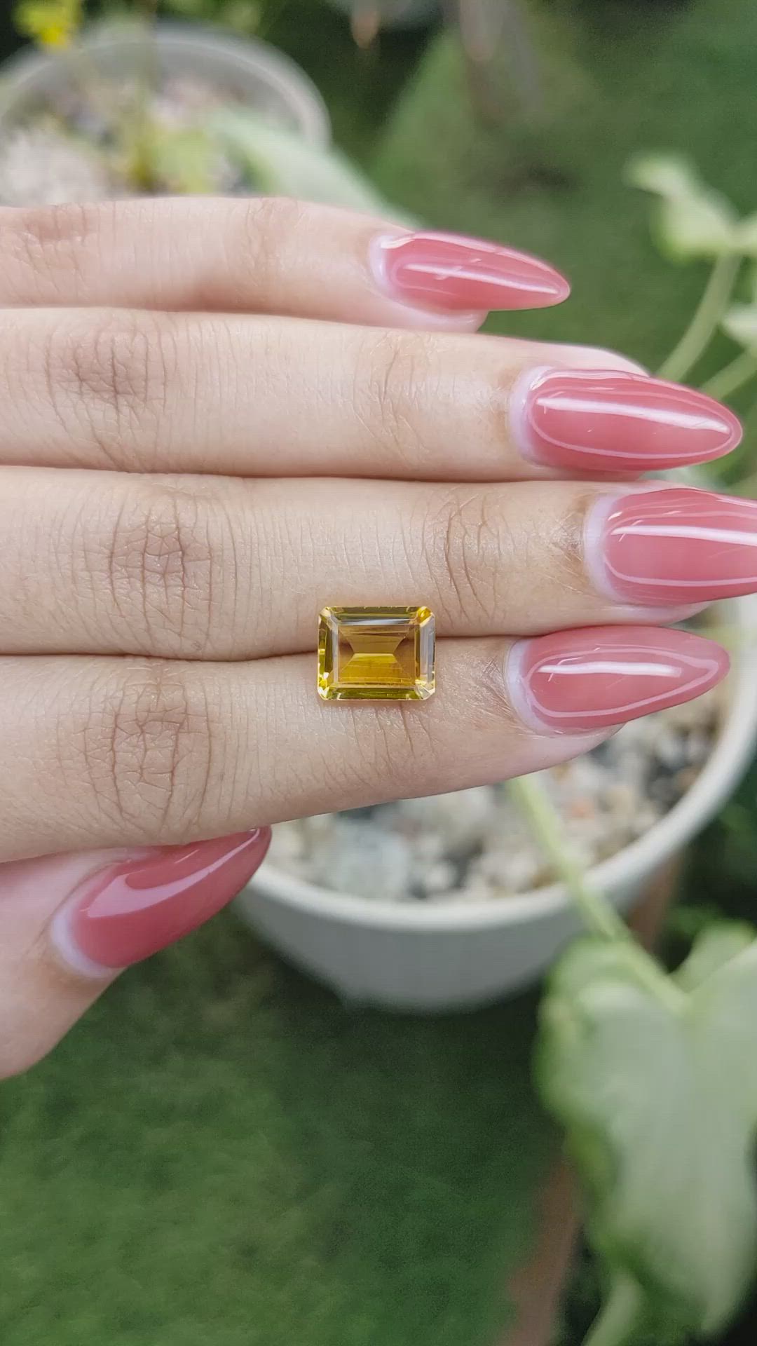 2.67 Ct. Citrine from Brazil Size Video