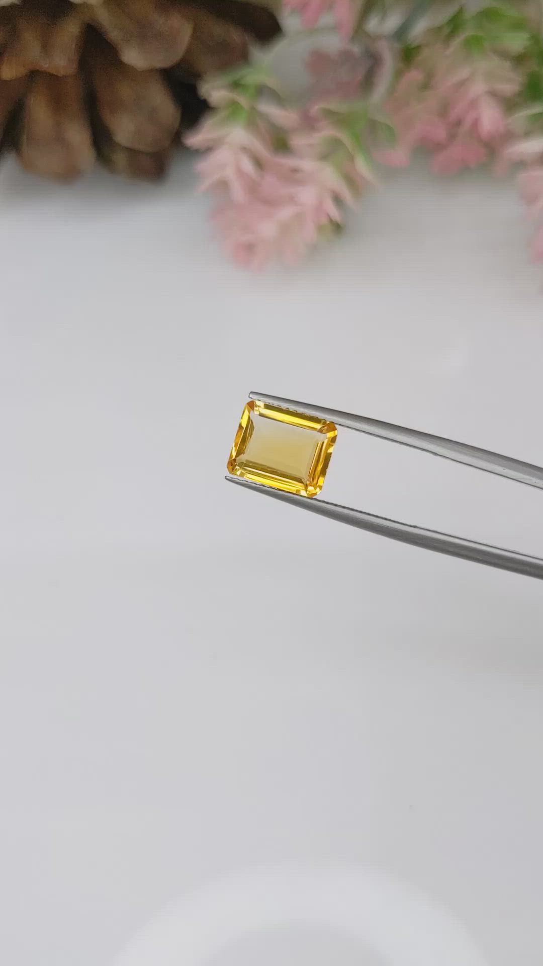2.67 Ct. Citrine from Brazil Size Video