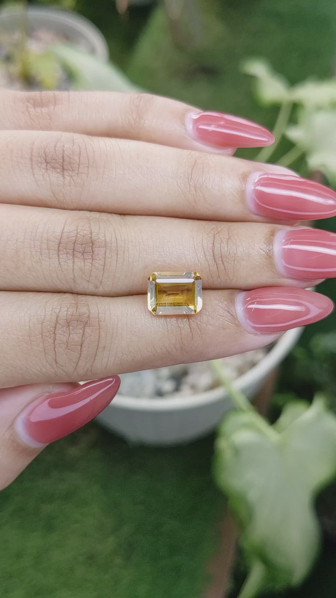 2.90 Ct. Citrine from Brazil Size Video