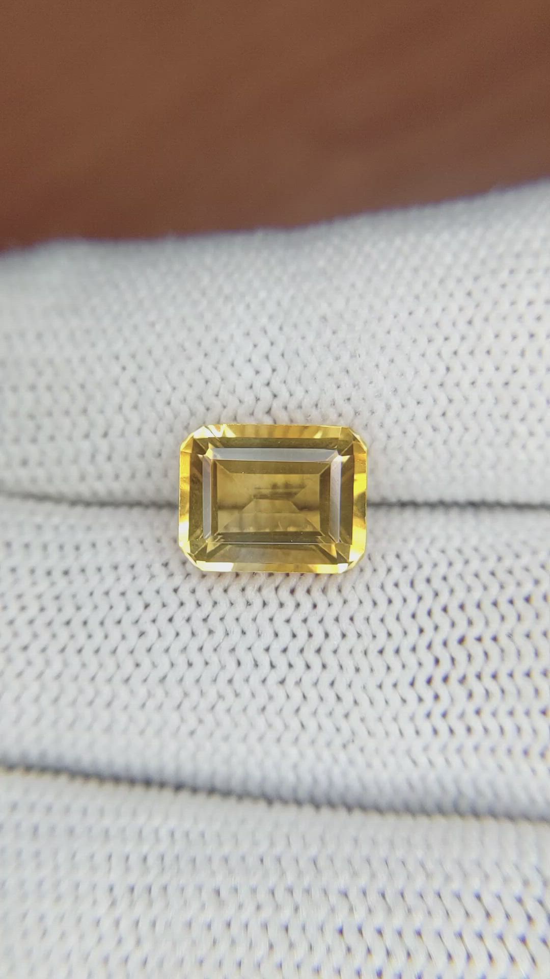 2.90 Ct. Citrine from Brazil Size Video