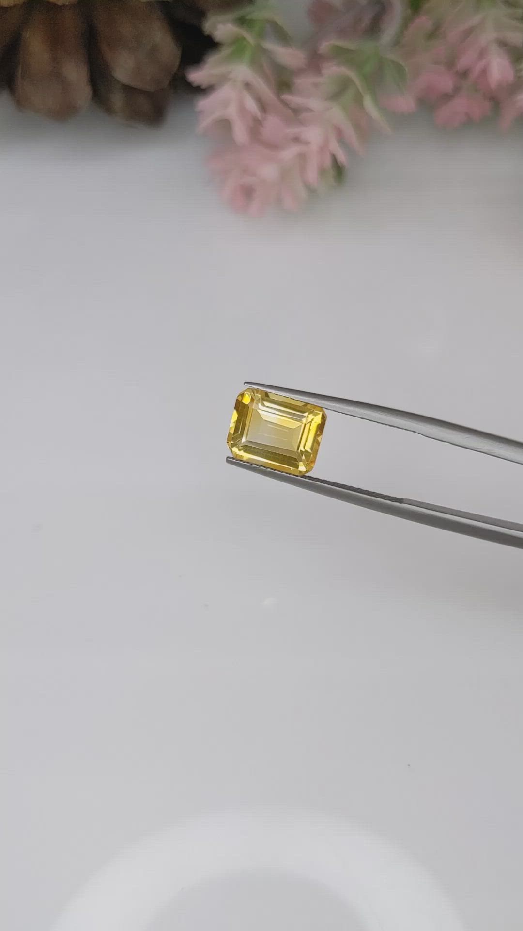 2.90 Ct. Citrine from Brazil Size Video