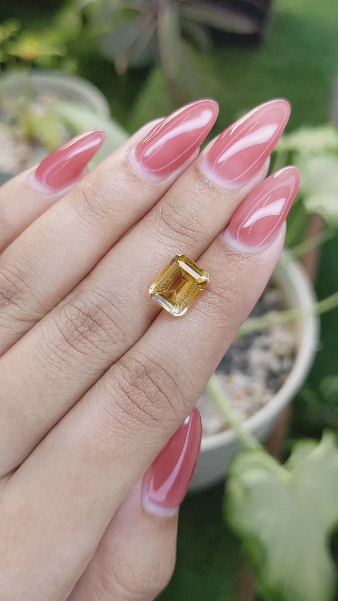 2.90 Ct. Citrine from Brazil Size Video
