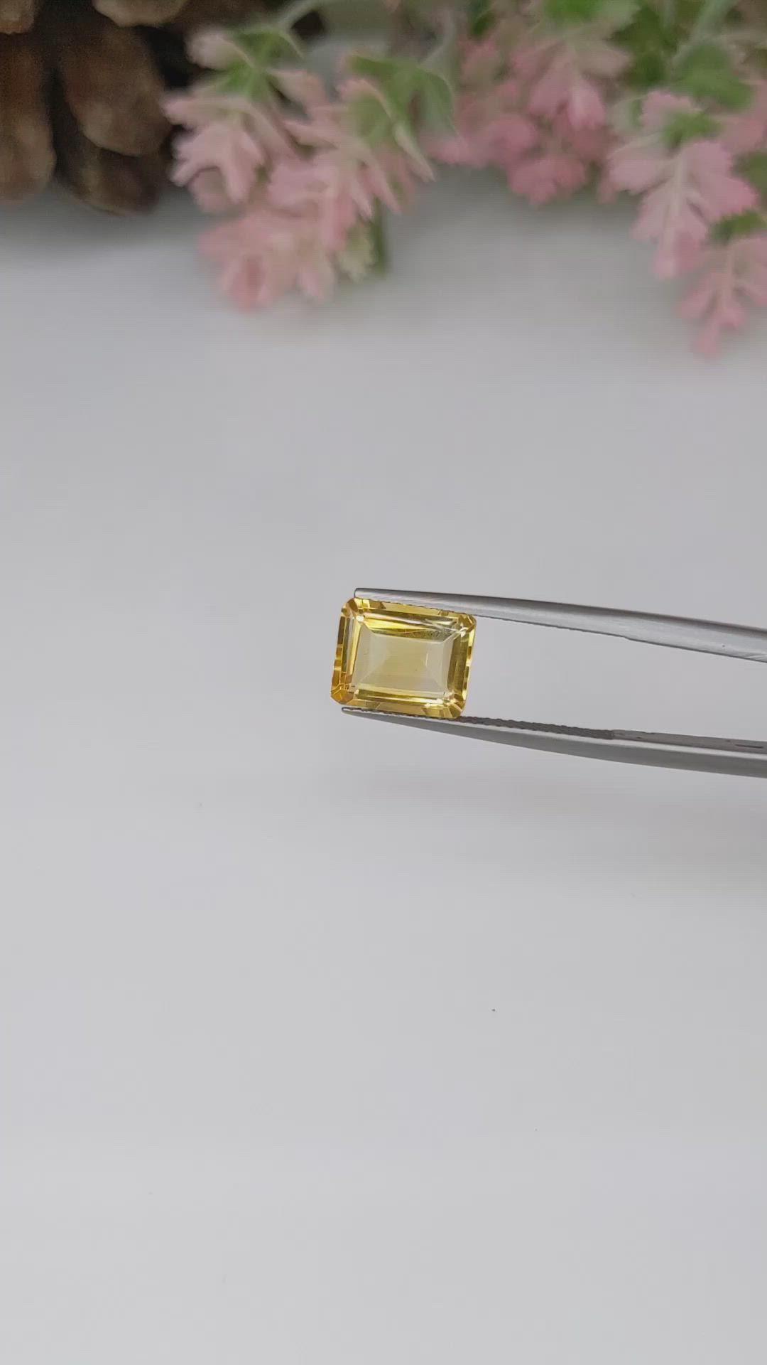 2.87 Ct. Citrine from Brazil Size Video