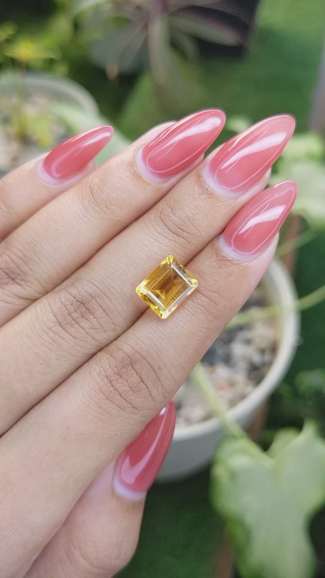 3.30 Ct. Citrine from Brazil Size Video