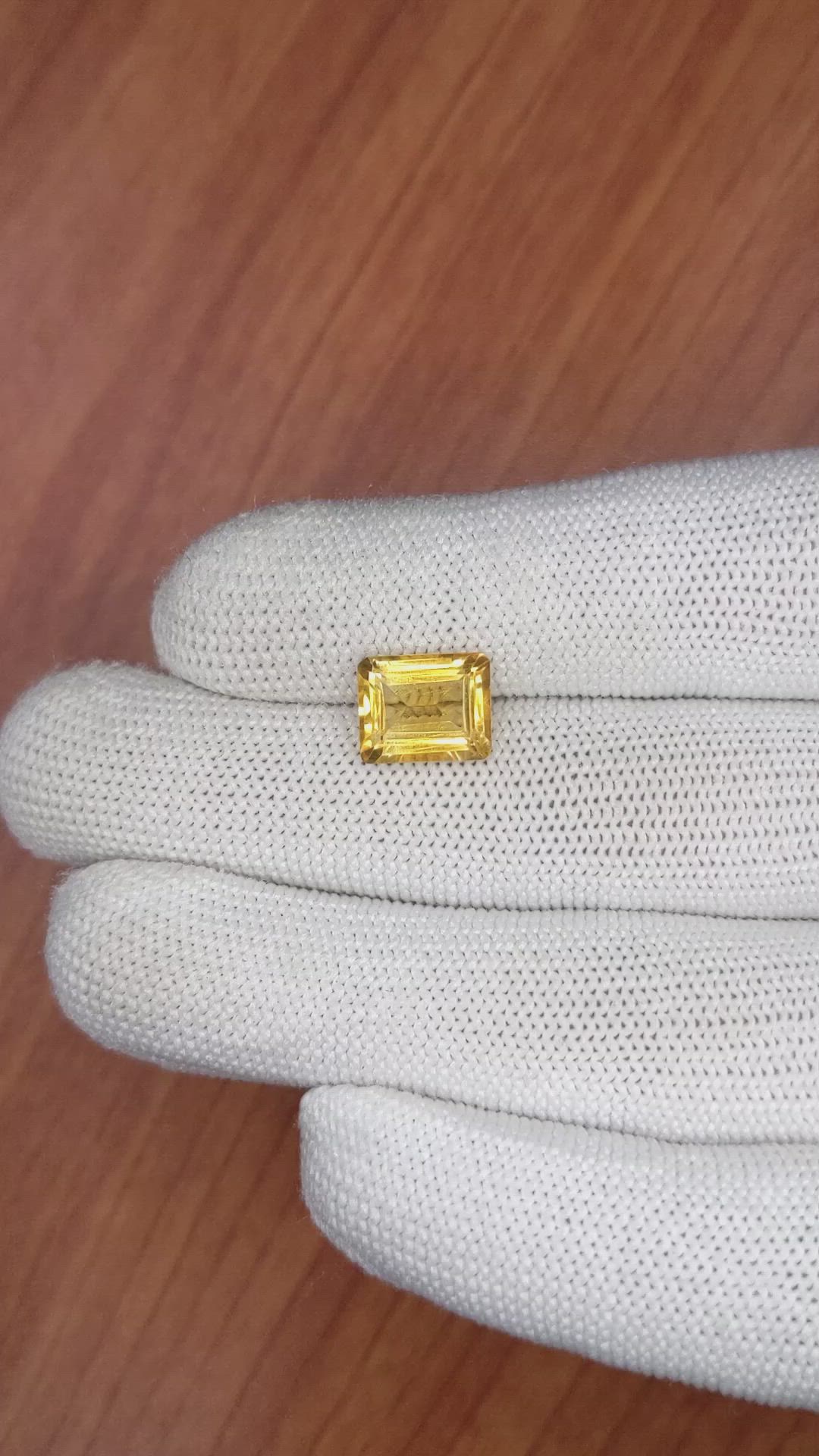 3.30 Ct. Citrine from Brazil Size Video