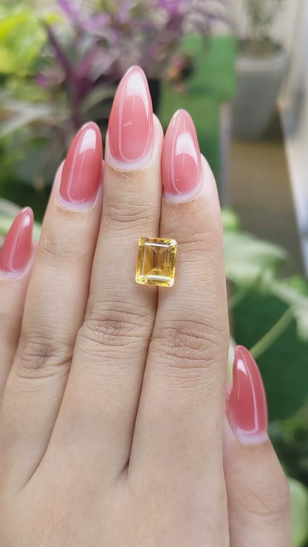 3.30 Ct. Citrine from Brazil Size Video