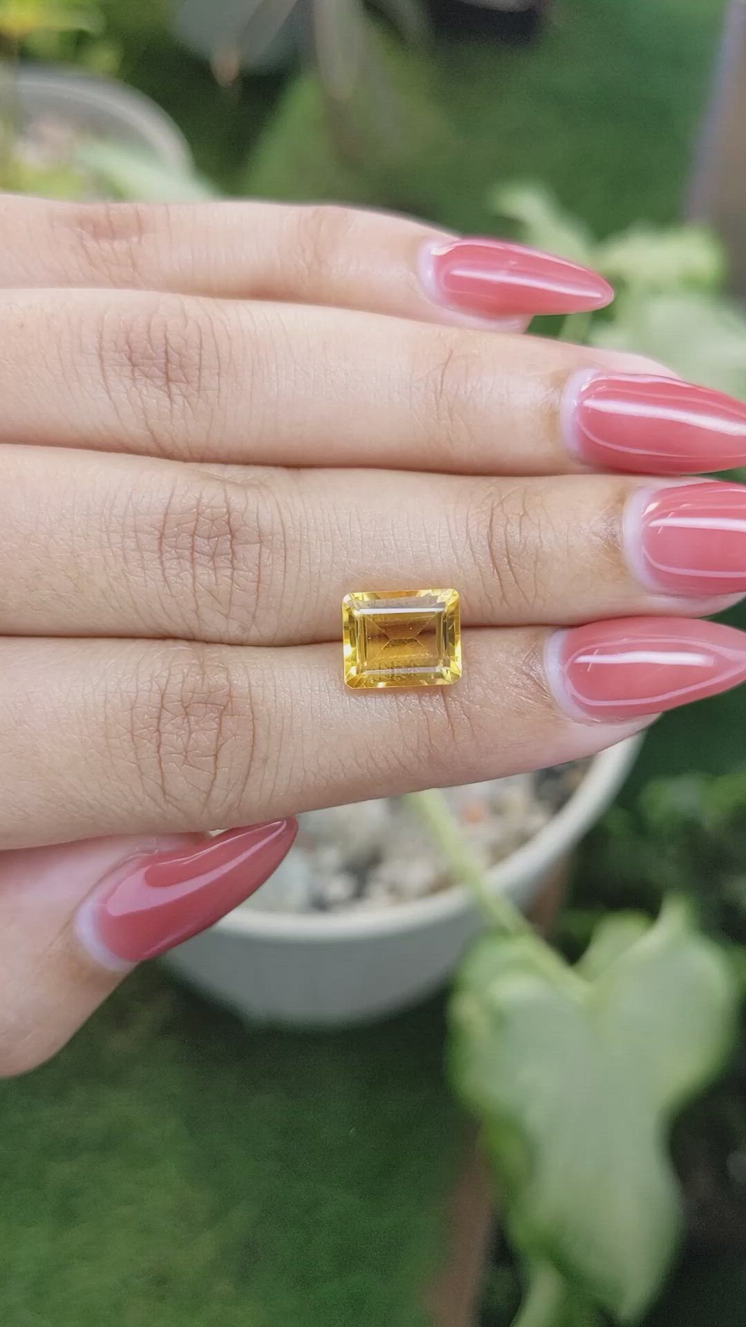 3.30 Ct. Citrine from Brazil Size Video