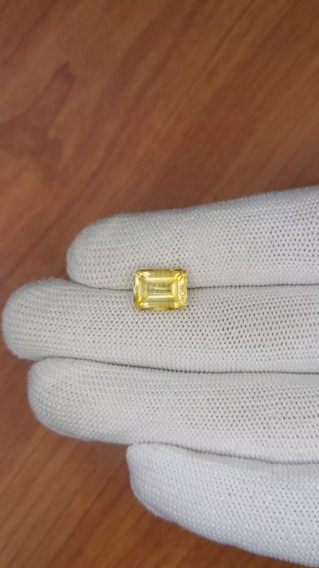 3.40 Ct. Citrine from Brazil Size Video