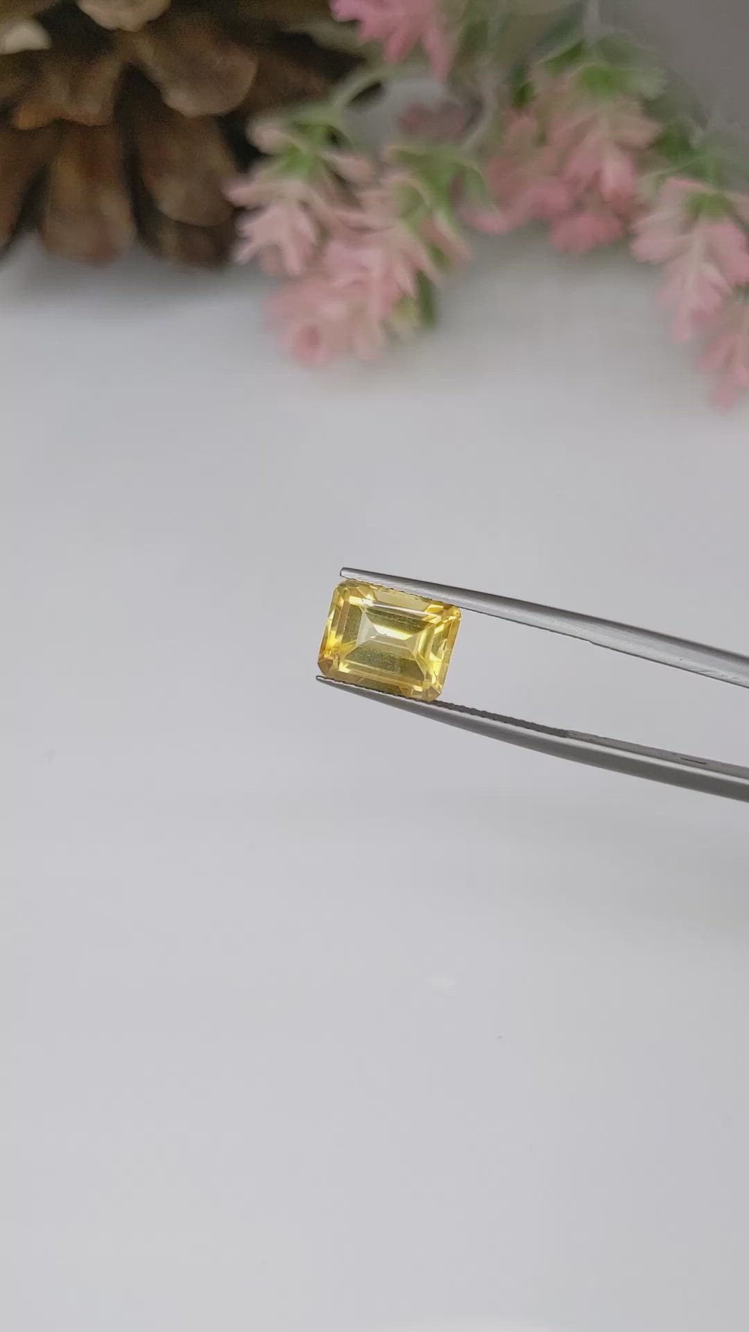 3.40 Ct. Citrine from Brazil Size Video