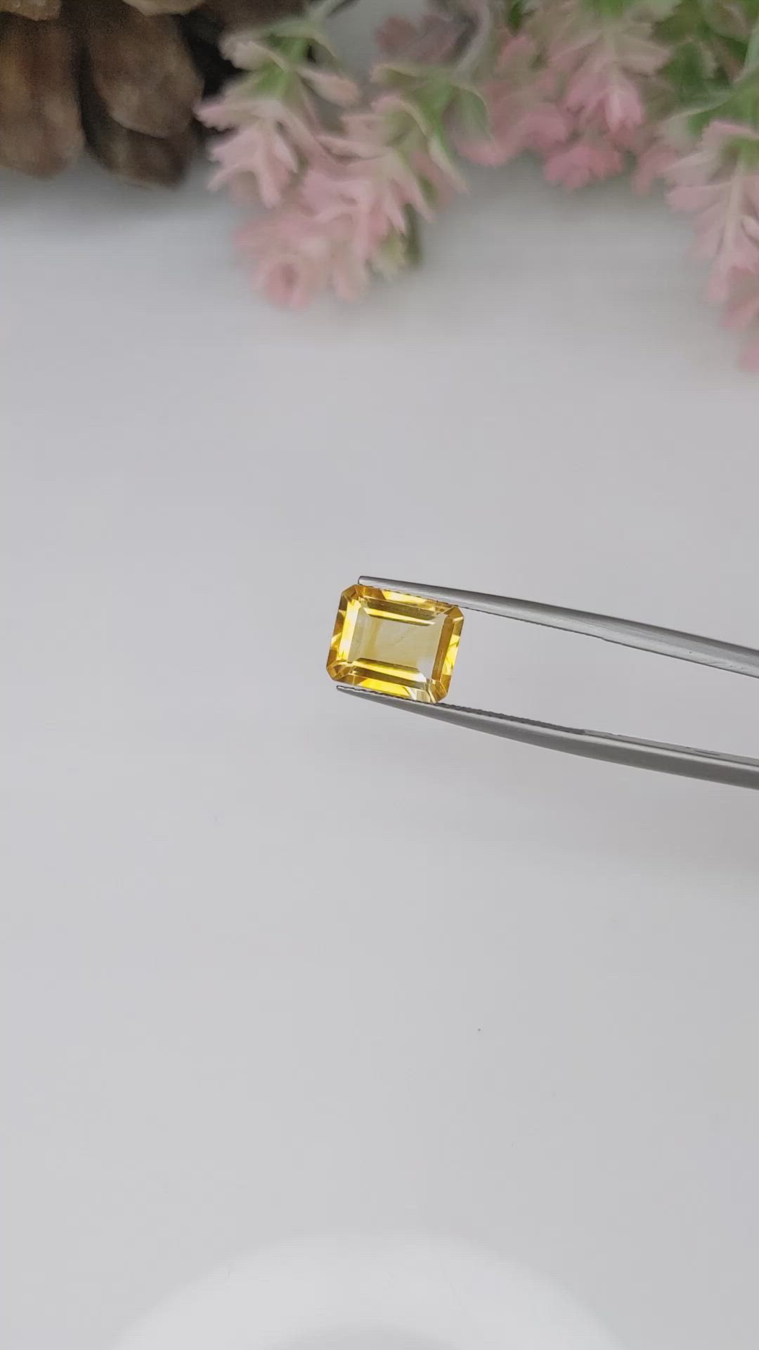 2.74 Ct. Citrine from Brazil Size Video