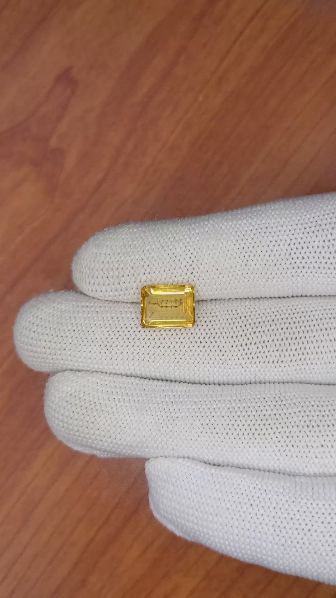 2.98 Ct. Citrine from Brazil Size Video