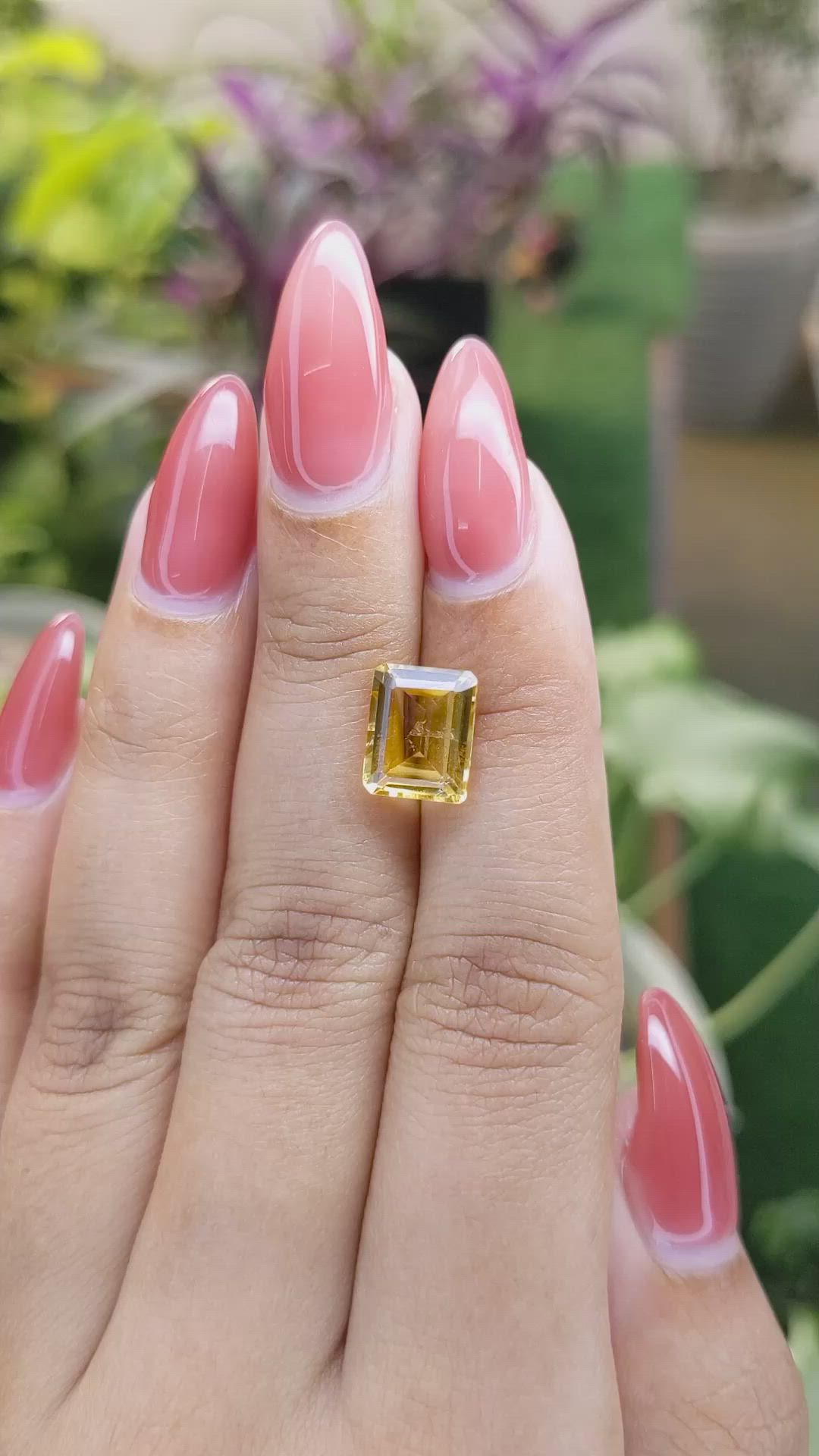 2.98 Ct. Citrine from Brazil Size Video
