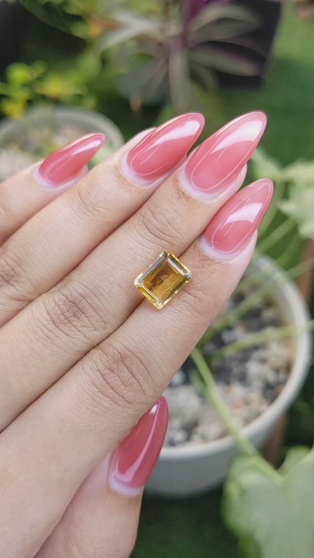2.98 Ct. Citrine from Brazil Size Video