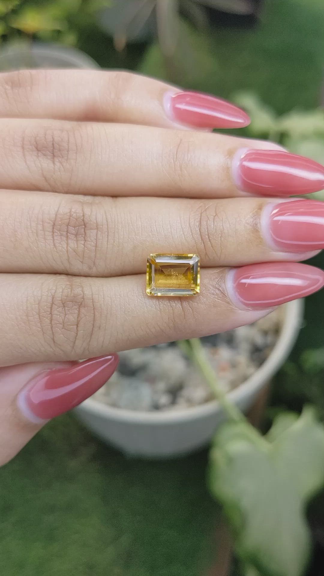 2.98 Ct. Citrine from Brazil Size Video