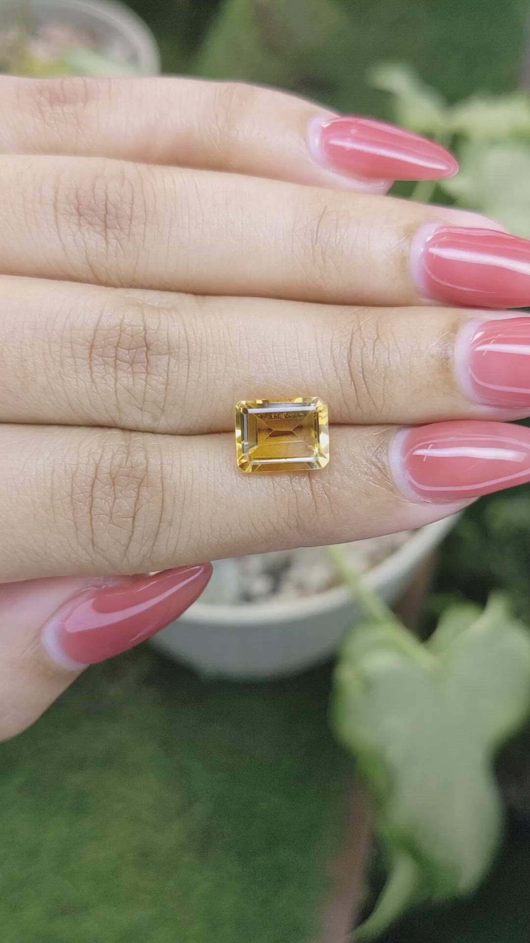 3.10 Ct. Citrine from Brazil Size Video
