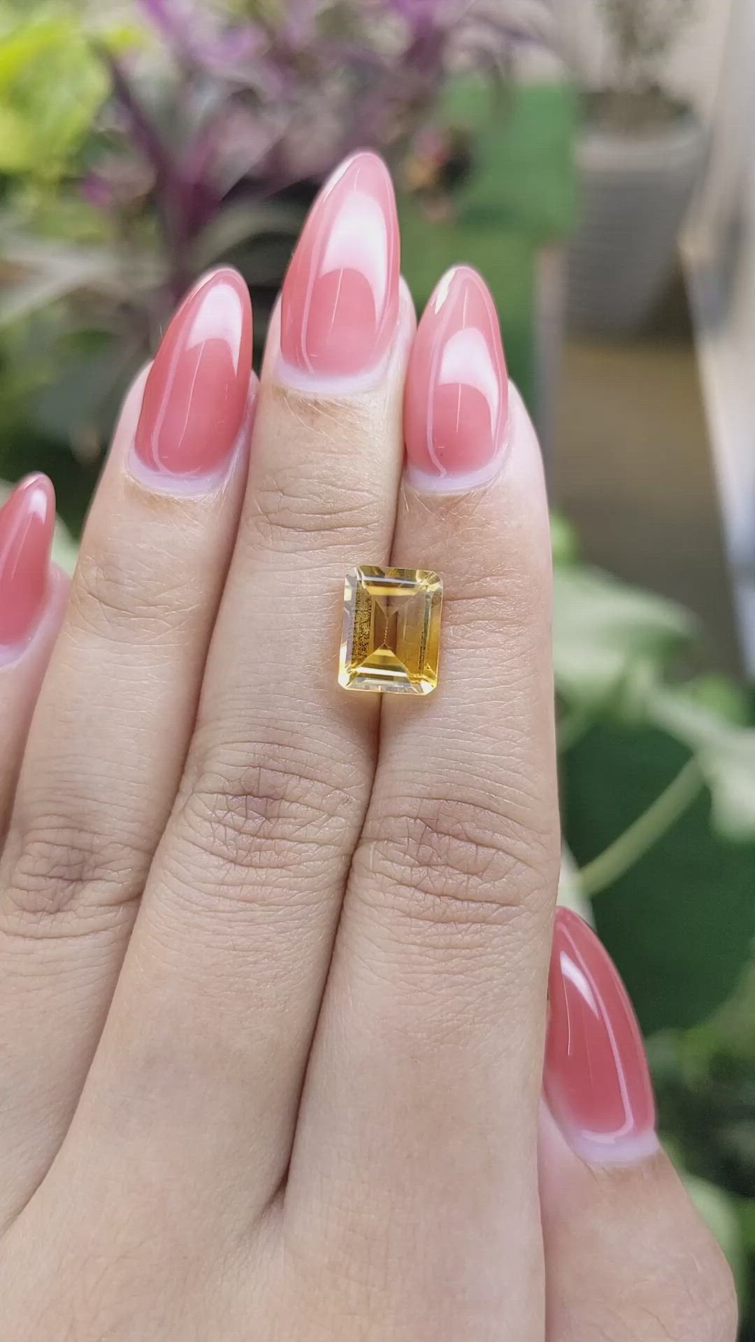 3.10 Ct. Citrine from Brazil Size Video