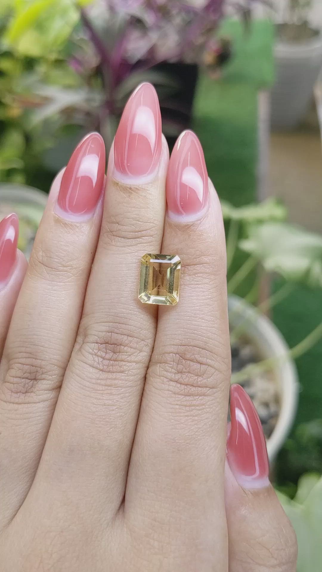 2.67 Ct. Citrine from Brazil Size Video