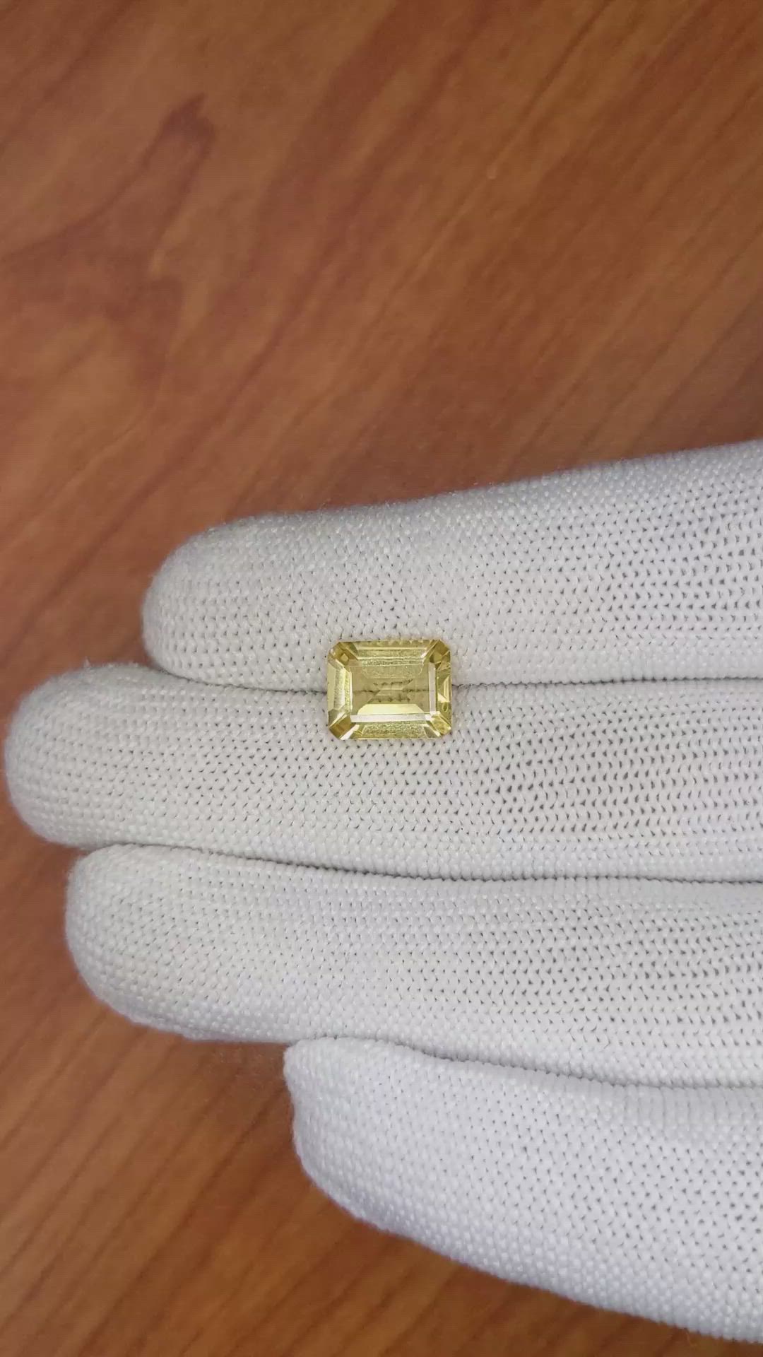 2.67 Ct. Citrine from Brazil Size Video