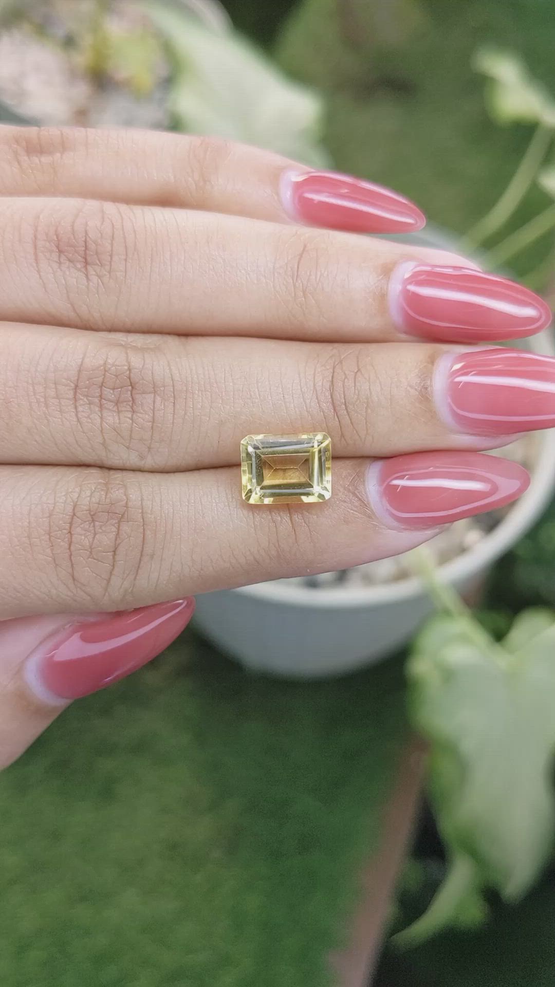3.24 Ct. Citrine from Brazil Size Video