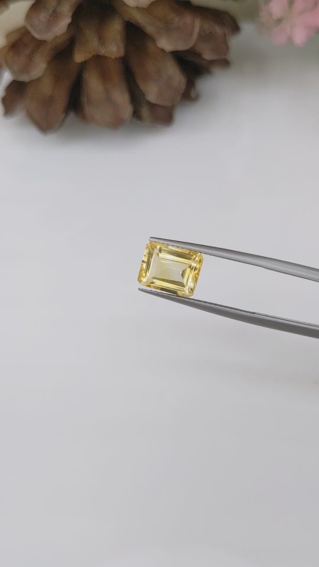 3.24 Ct. Citrine from Brazil Size Video