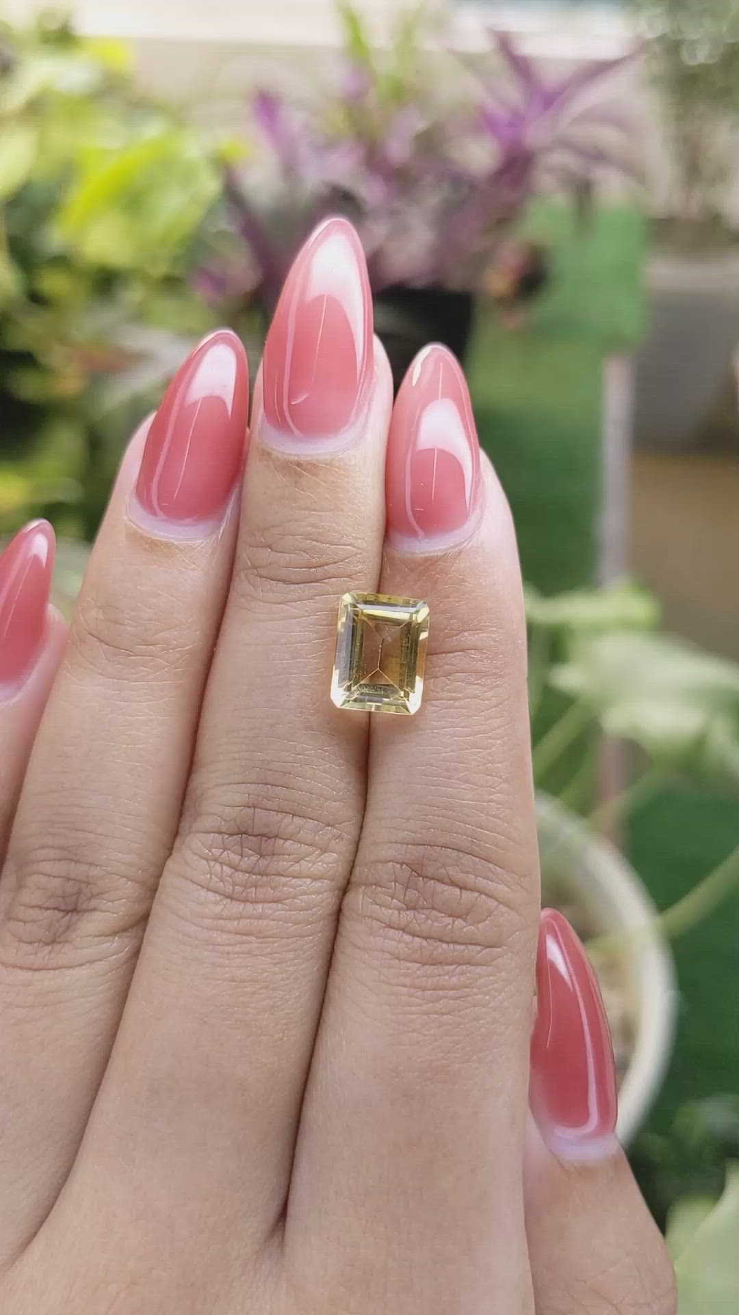 3.24 Ct. Citrine from Brazil Size Video