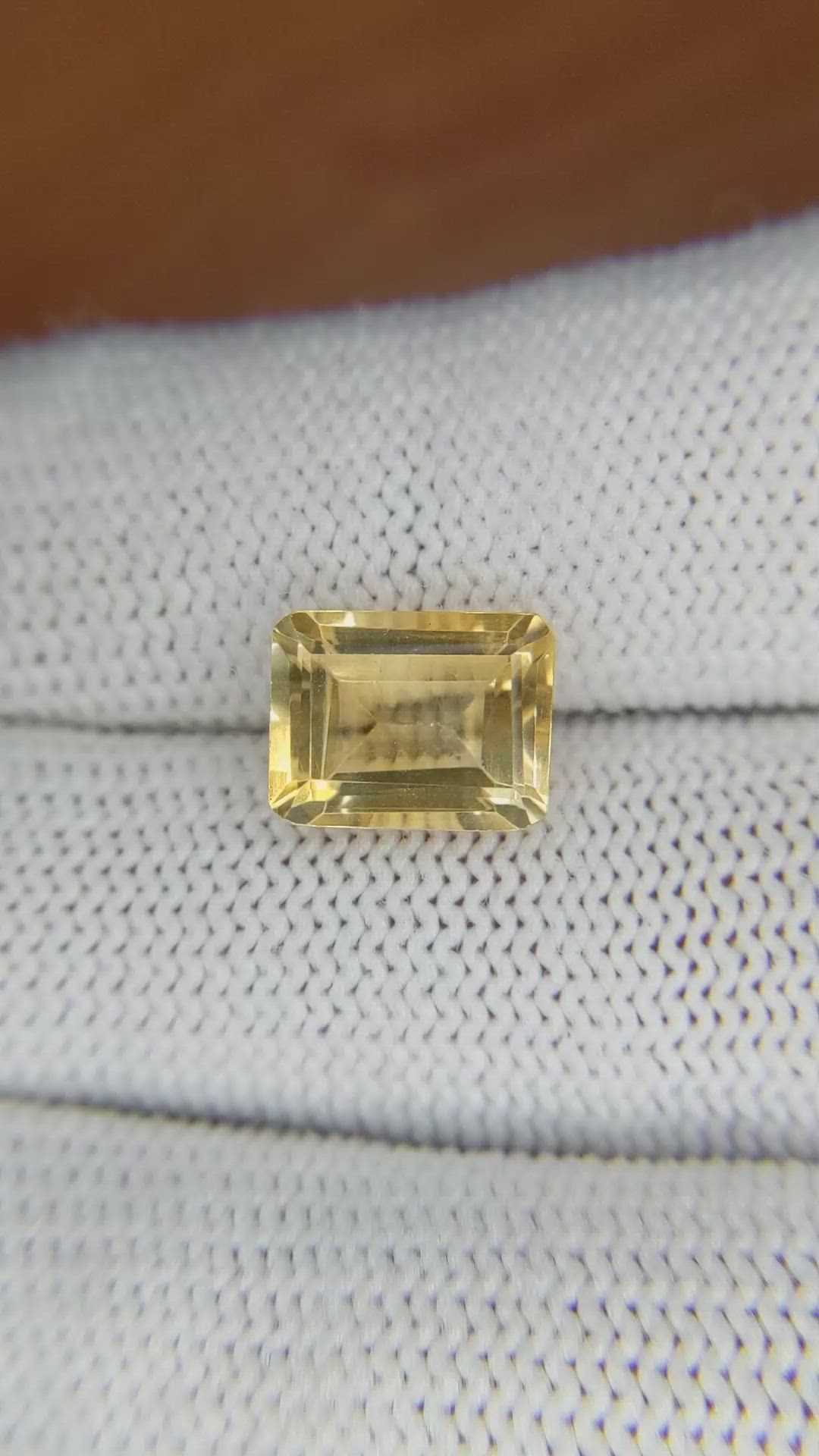 3.24 Ct. Citrine from Brazil Size Video