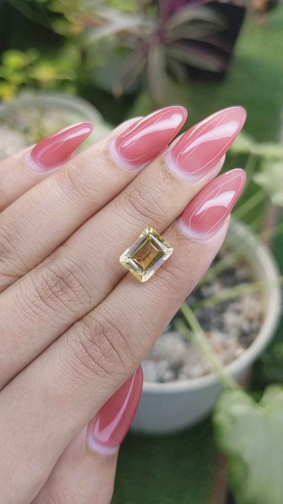 3.24 Ct. Citrine from Brazil Size Video