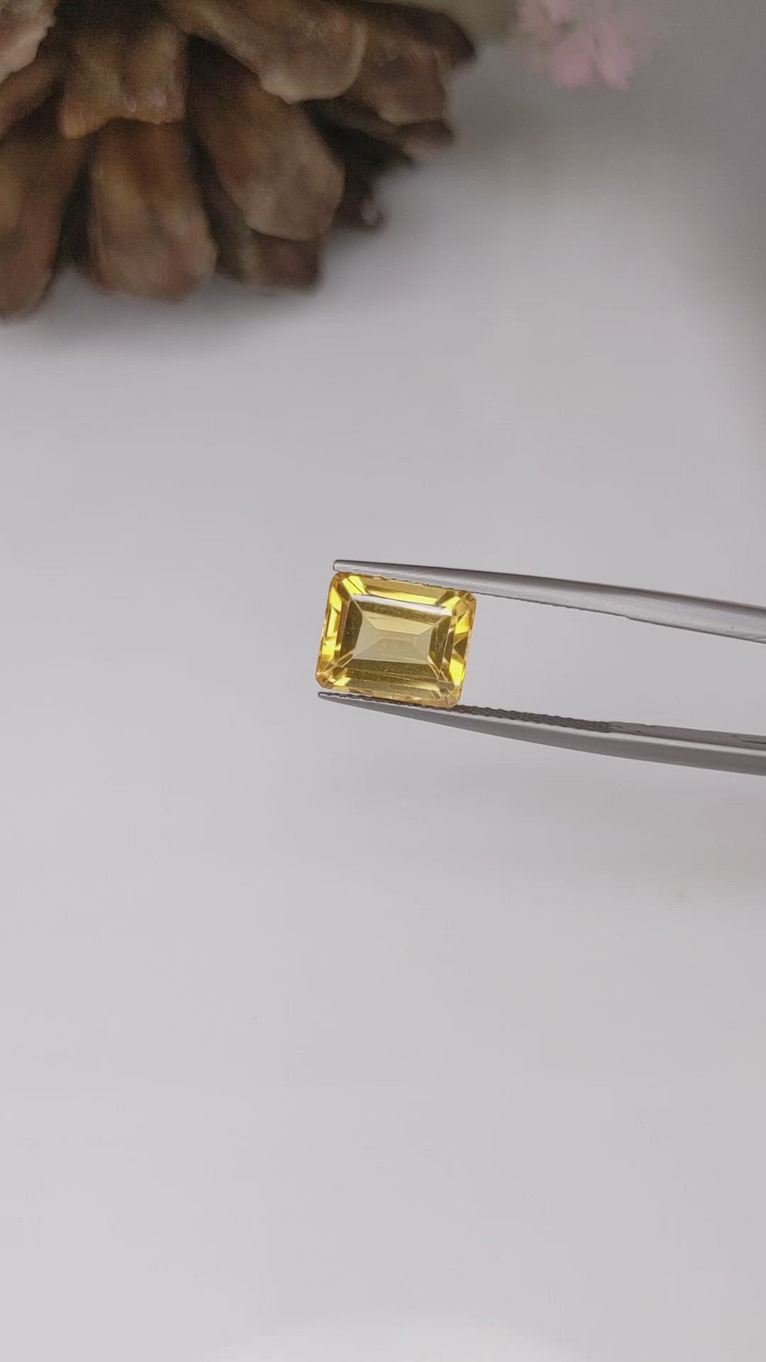 3.56 Ct. Citrine from Brazil Size Video