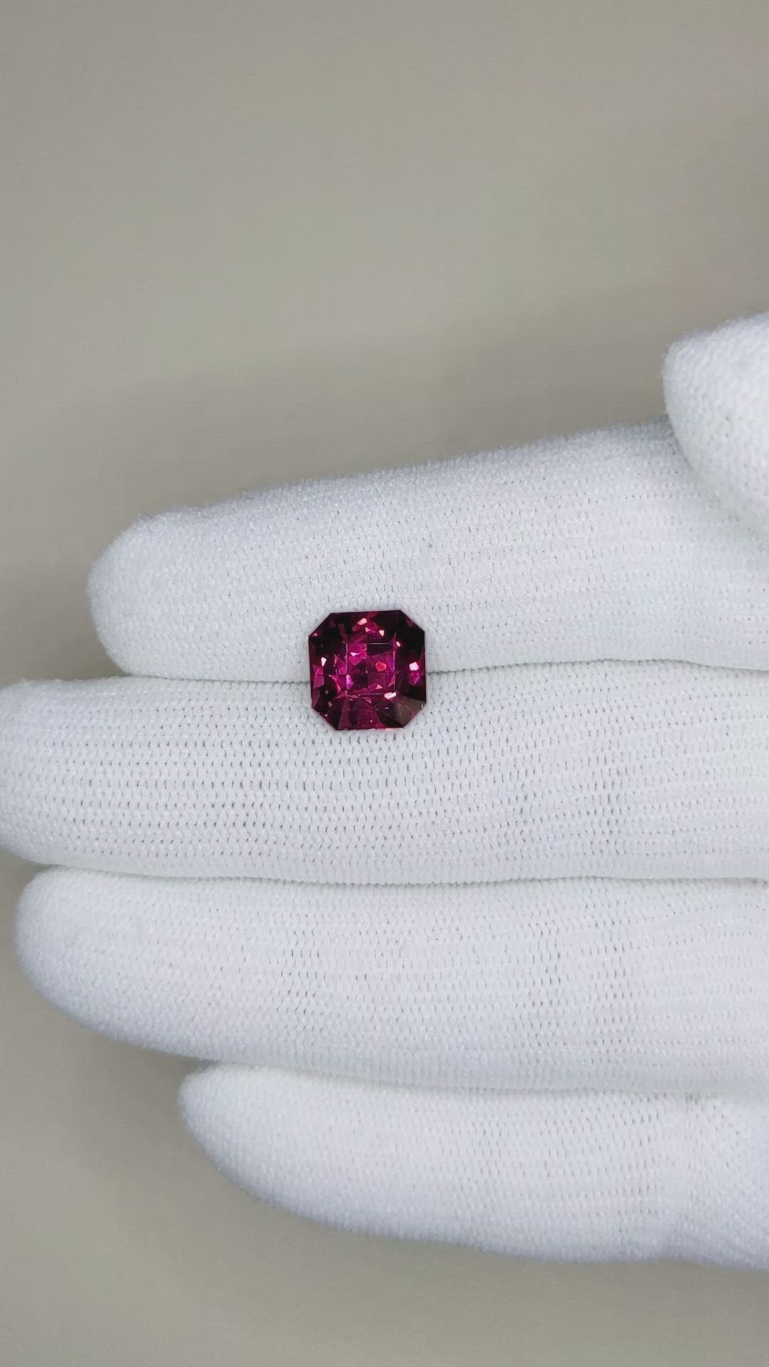 4.11 Ct. Rhodolite Garnet from Madagascar Size Video