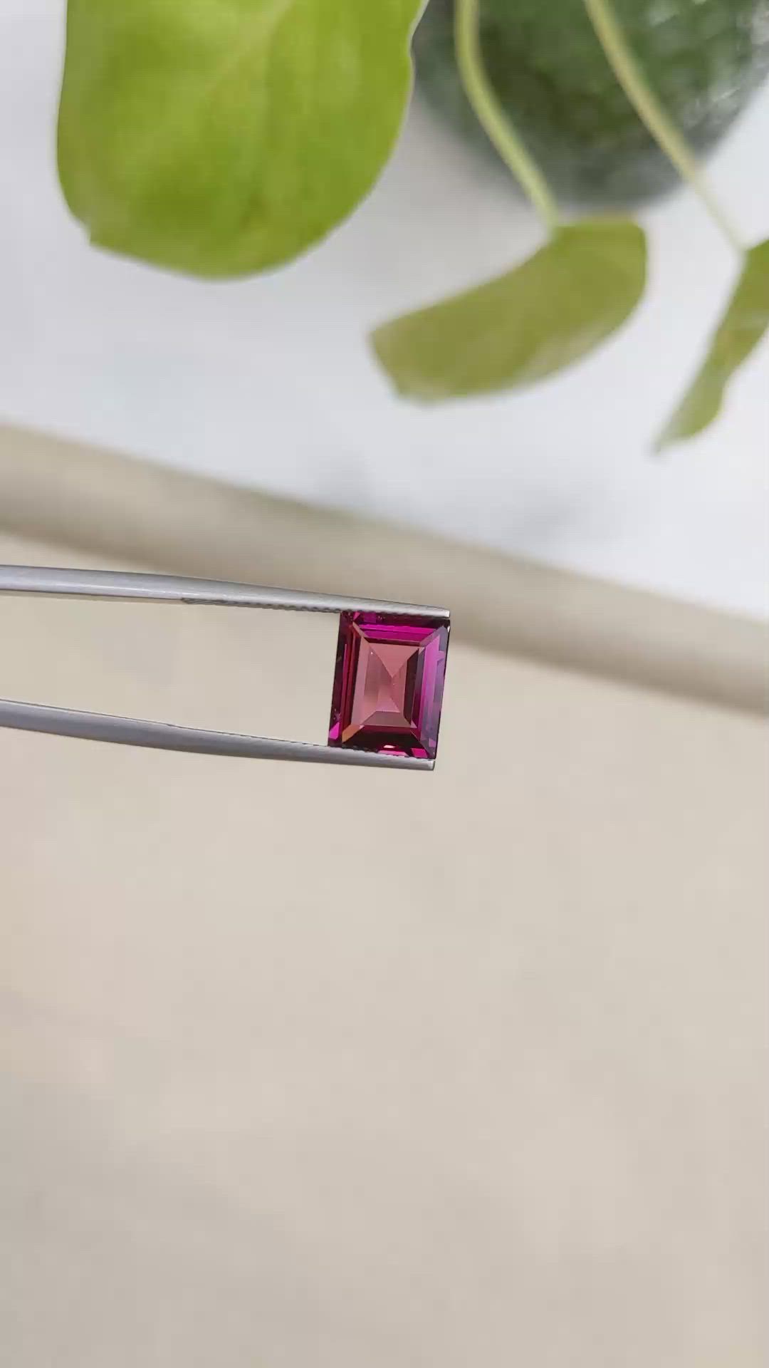 3.64 Ct. Rhodolite Garnet from Madagascar Size Video