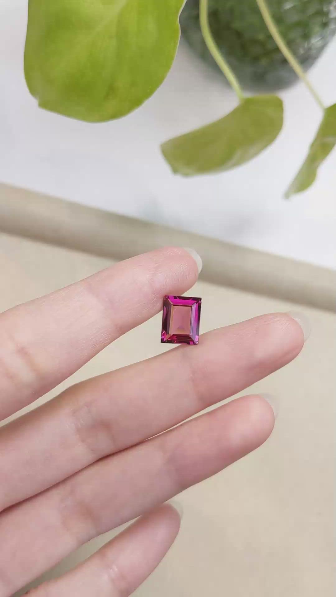 3.64 Ct. Rhodolite Garnet from Madagascar Size Video