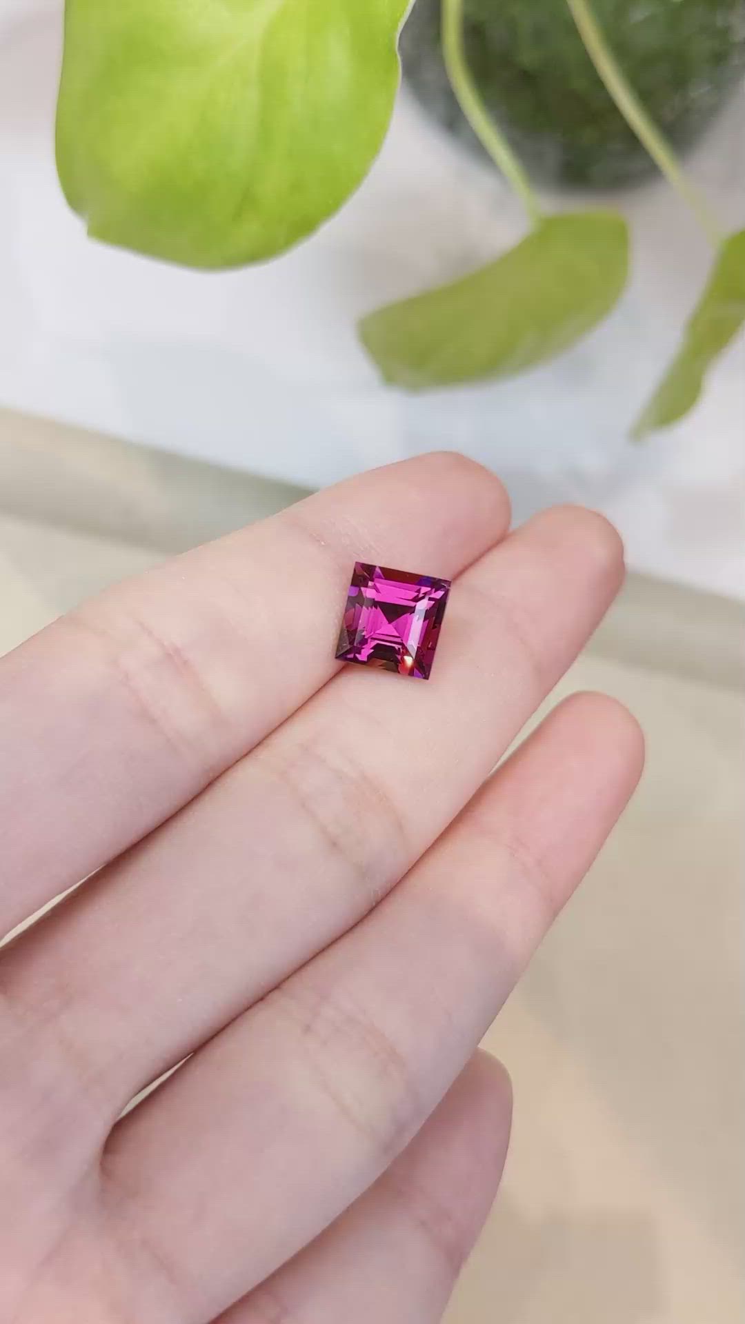 4.06 Ct. Rhodolite Garnet from Madagascar Size Video