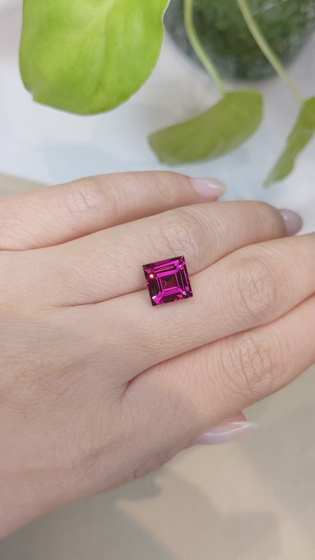 4.16 Ct. Rhodolite Garnet from Madagascar Size Video