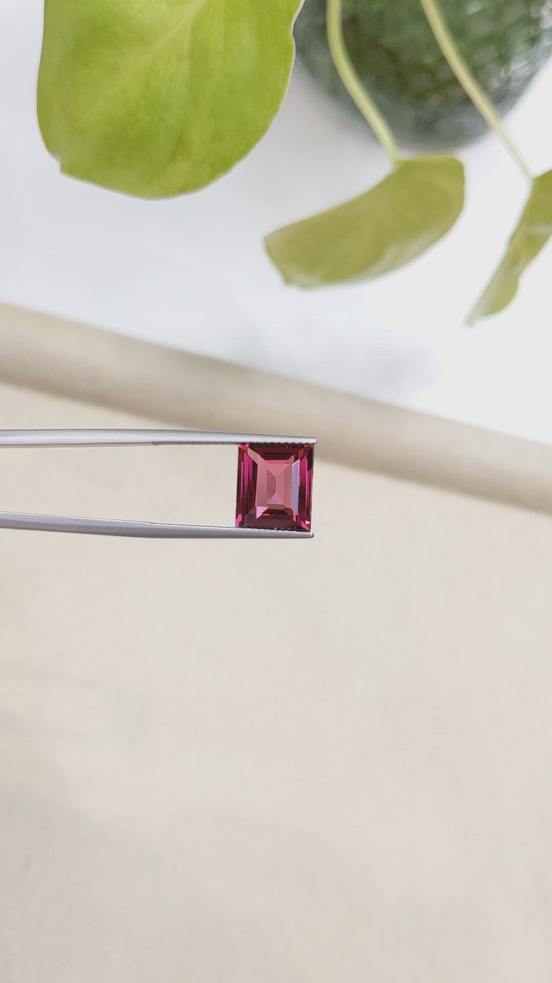 5.38 Ct. Pinkish Purple Rhodolite Garnet from Madagascar Size Video