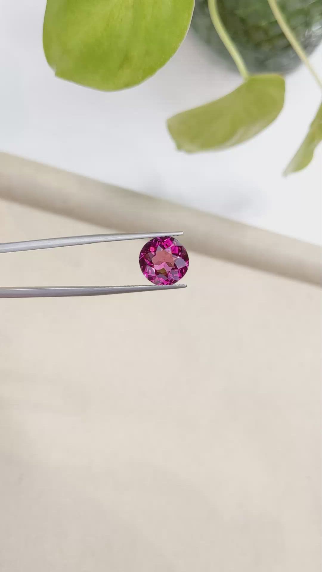 4.78 Ct. Rhodolite Garnet from Madagascar Size Video
