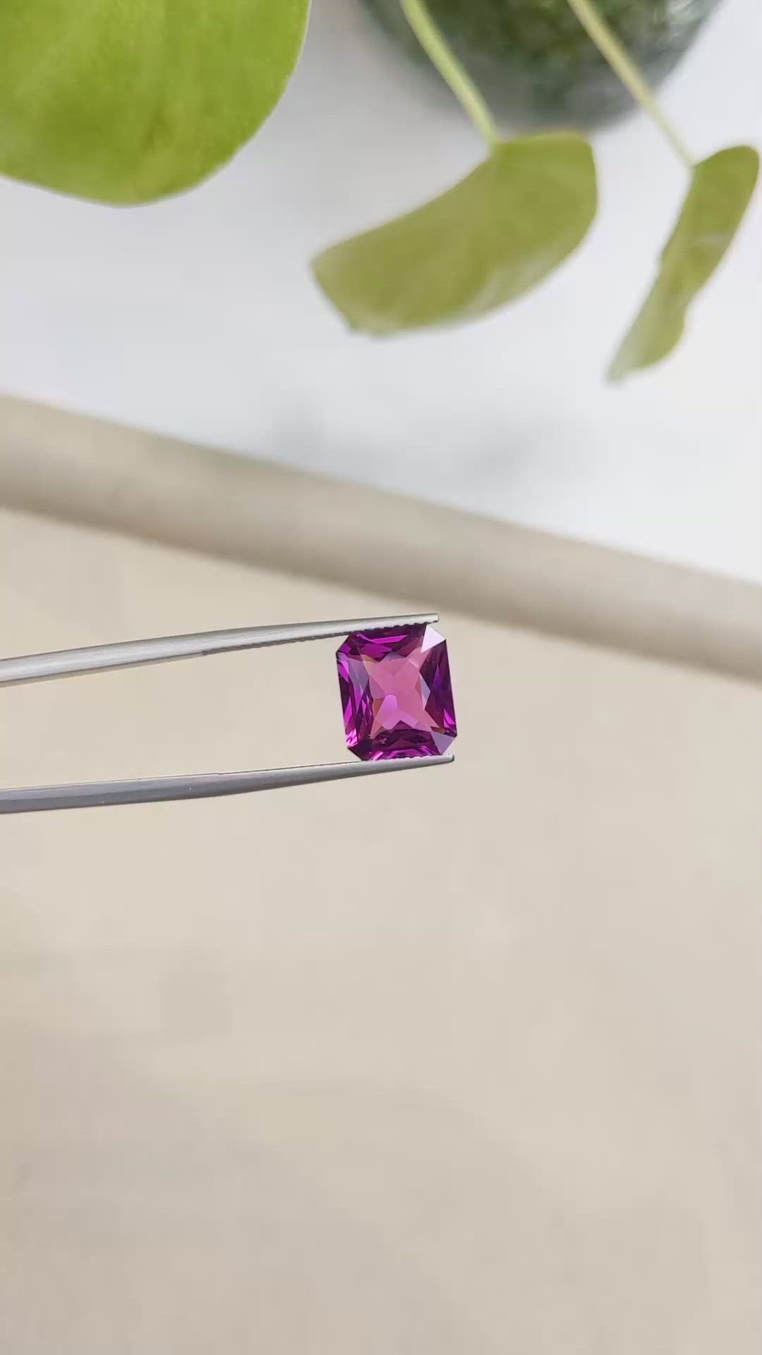 5.10 Ct. Rhodolite Garnet from Madagascar Size Video