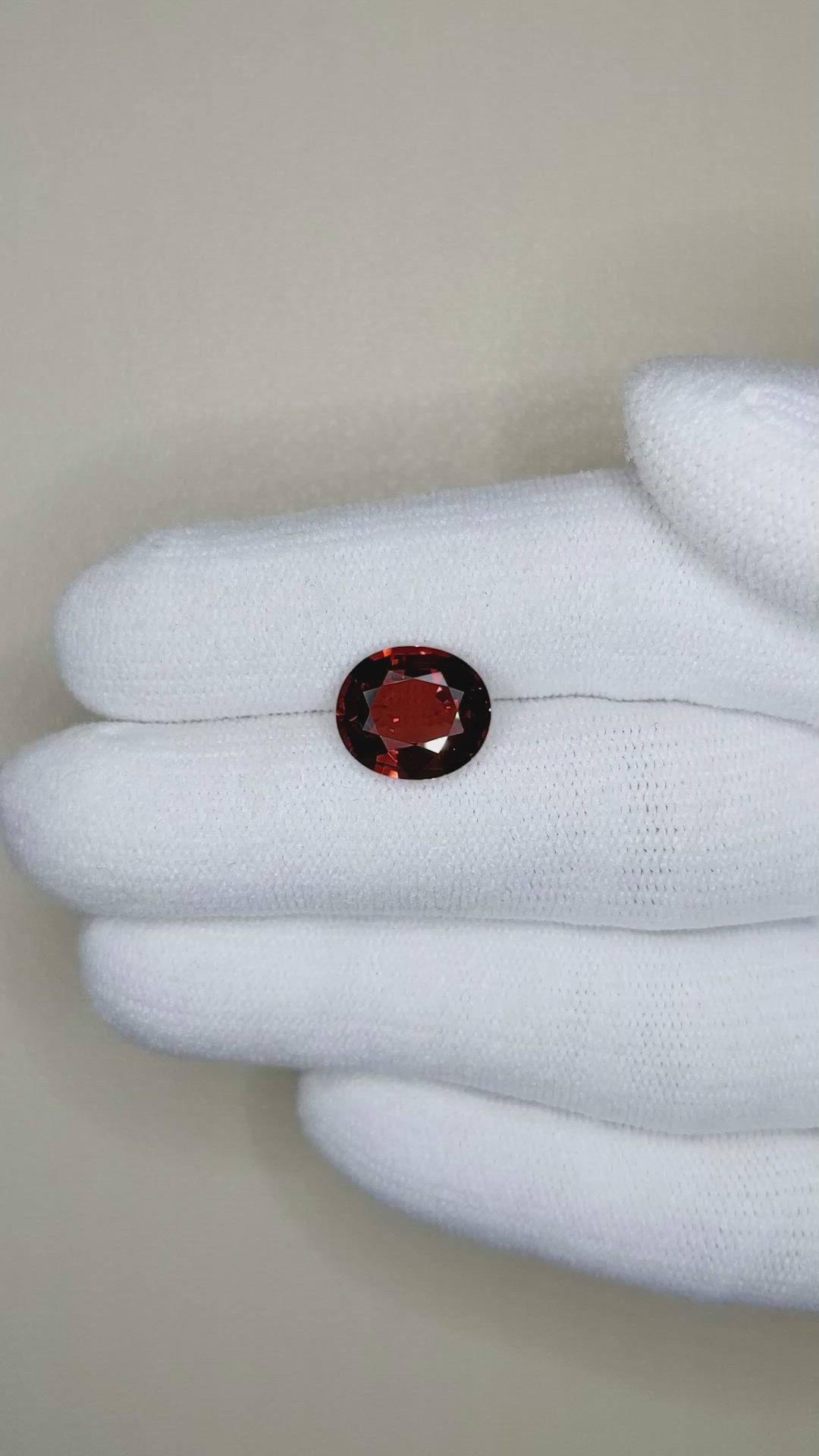 3.71 Ct. Rhodolite Garnet from Madagascar Size Video