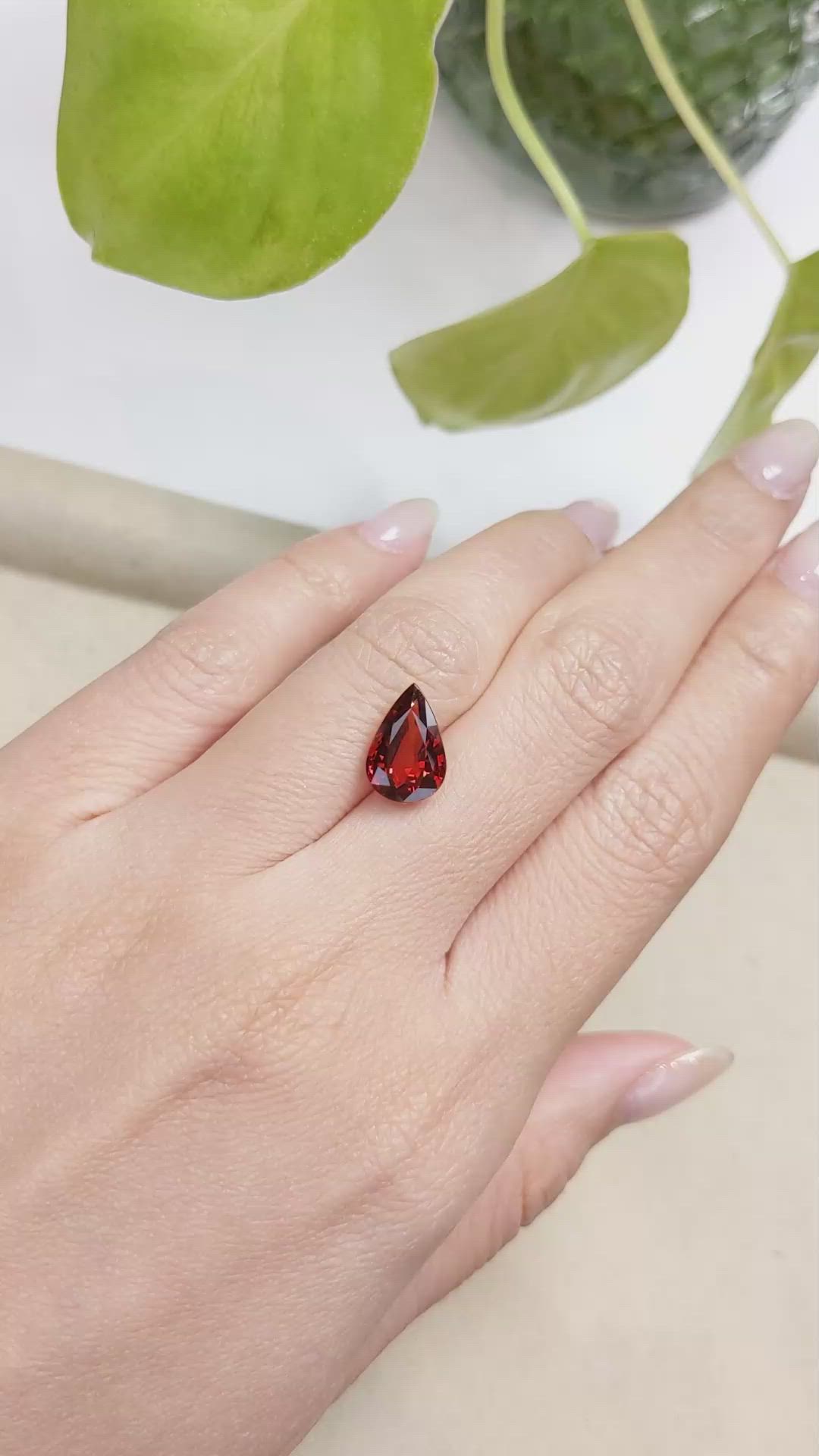 3.86 Ct. Rhodolite Garnet from Madagascar Size Video