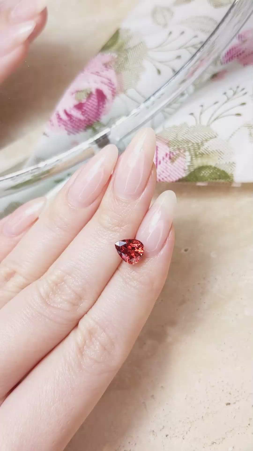 2.40 Ct. Spessartite Garnet from Madagascar Size Video