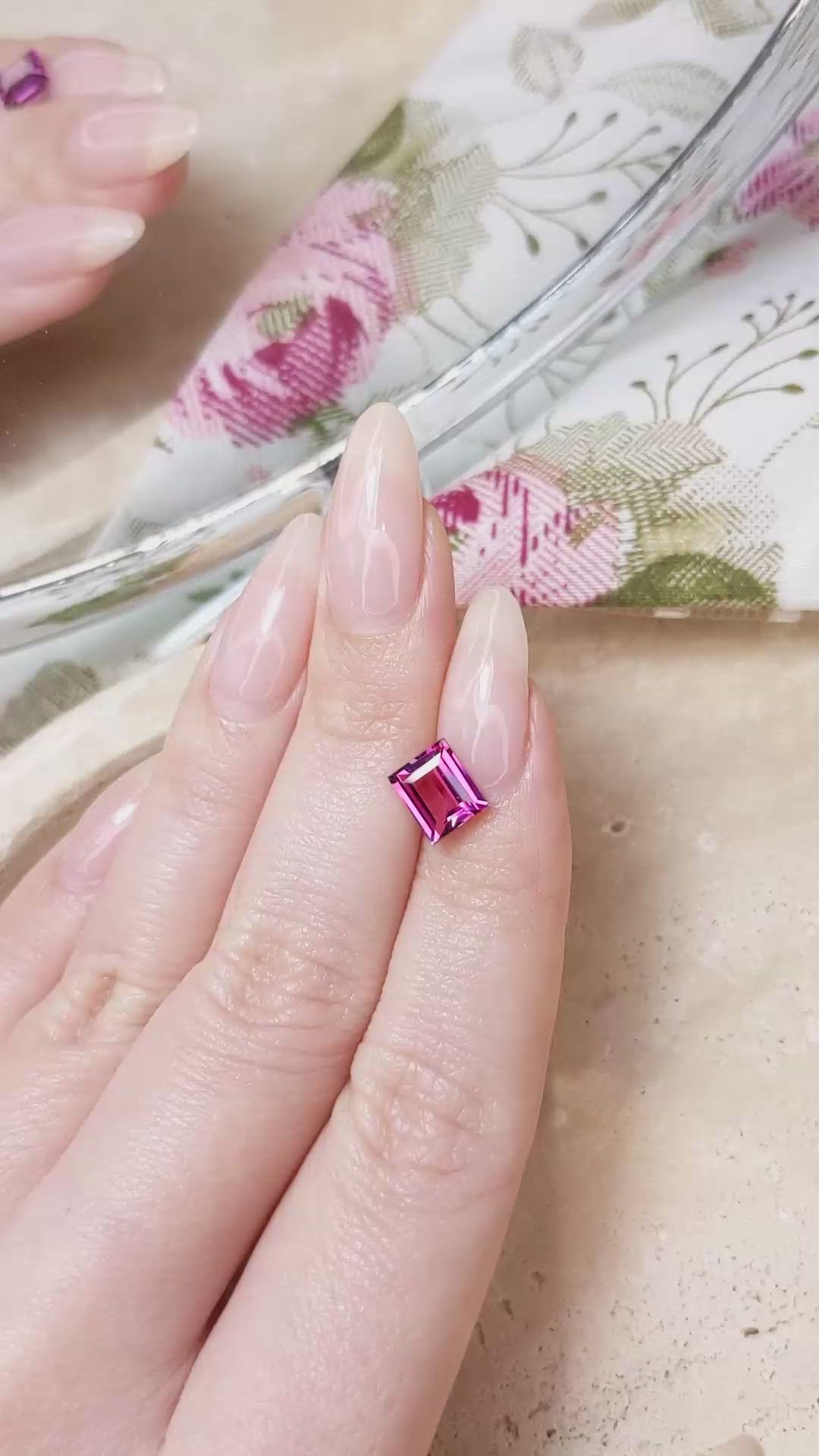1.78 Ct. Rhodolite Garnet from Madagascar Size Video