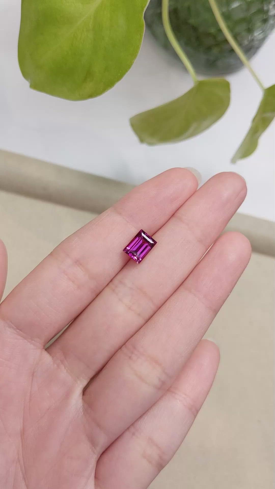 2.16 Ct. Rhodolite Garnet from Madagascar Size Video