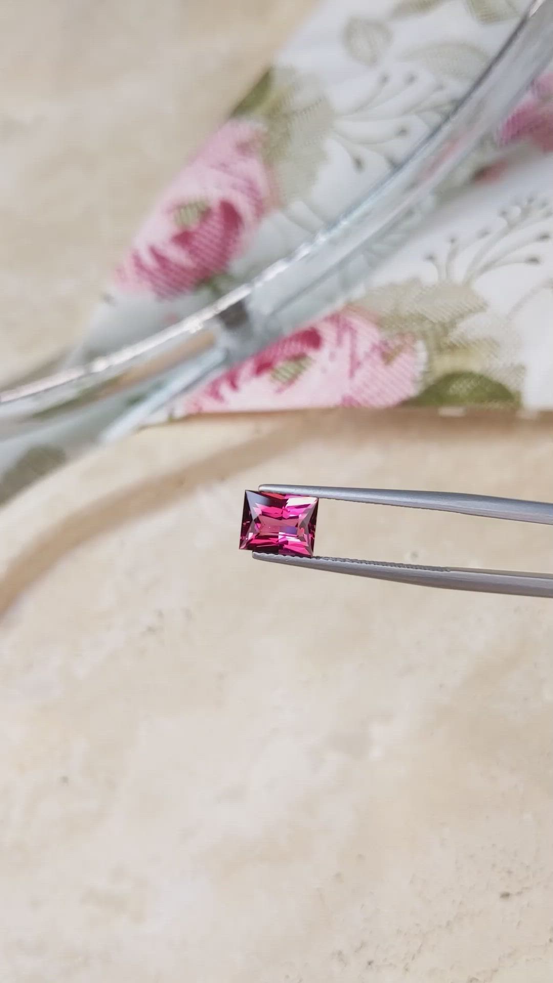 2.05 Ct. Rhodolite Garnet from Madagascar Size Video