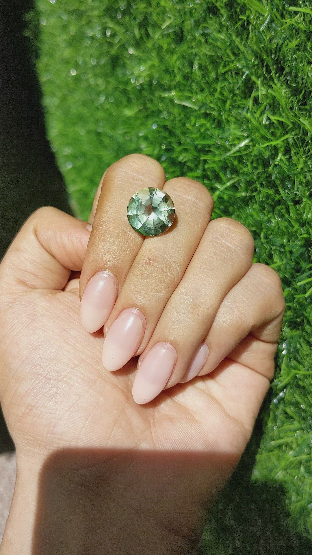 8.07 Ct. Prasiolite from Brazil Size Video