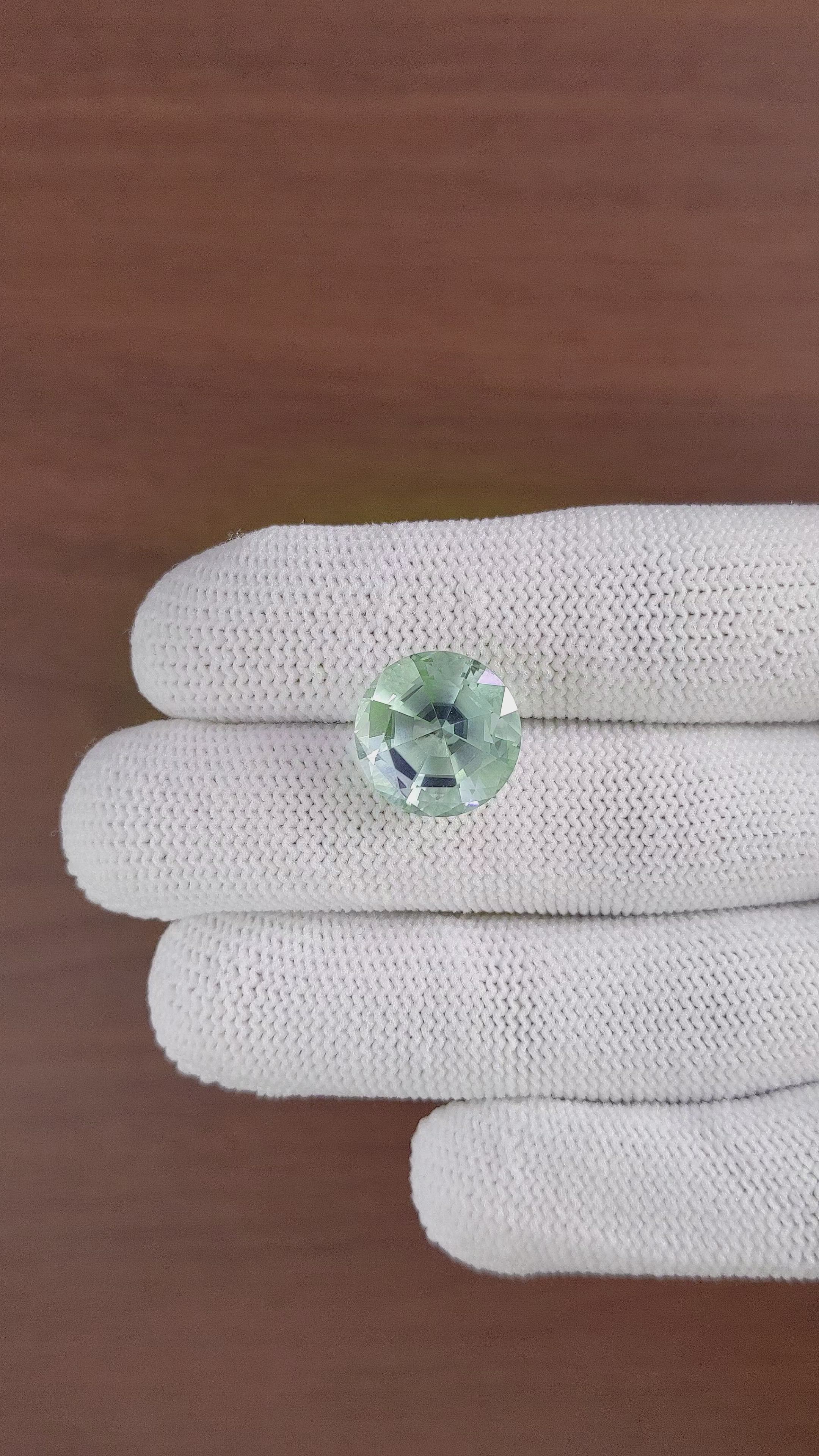 8.07 Ct. Prasiolite from Brazil Size Video