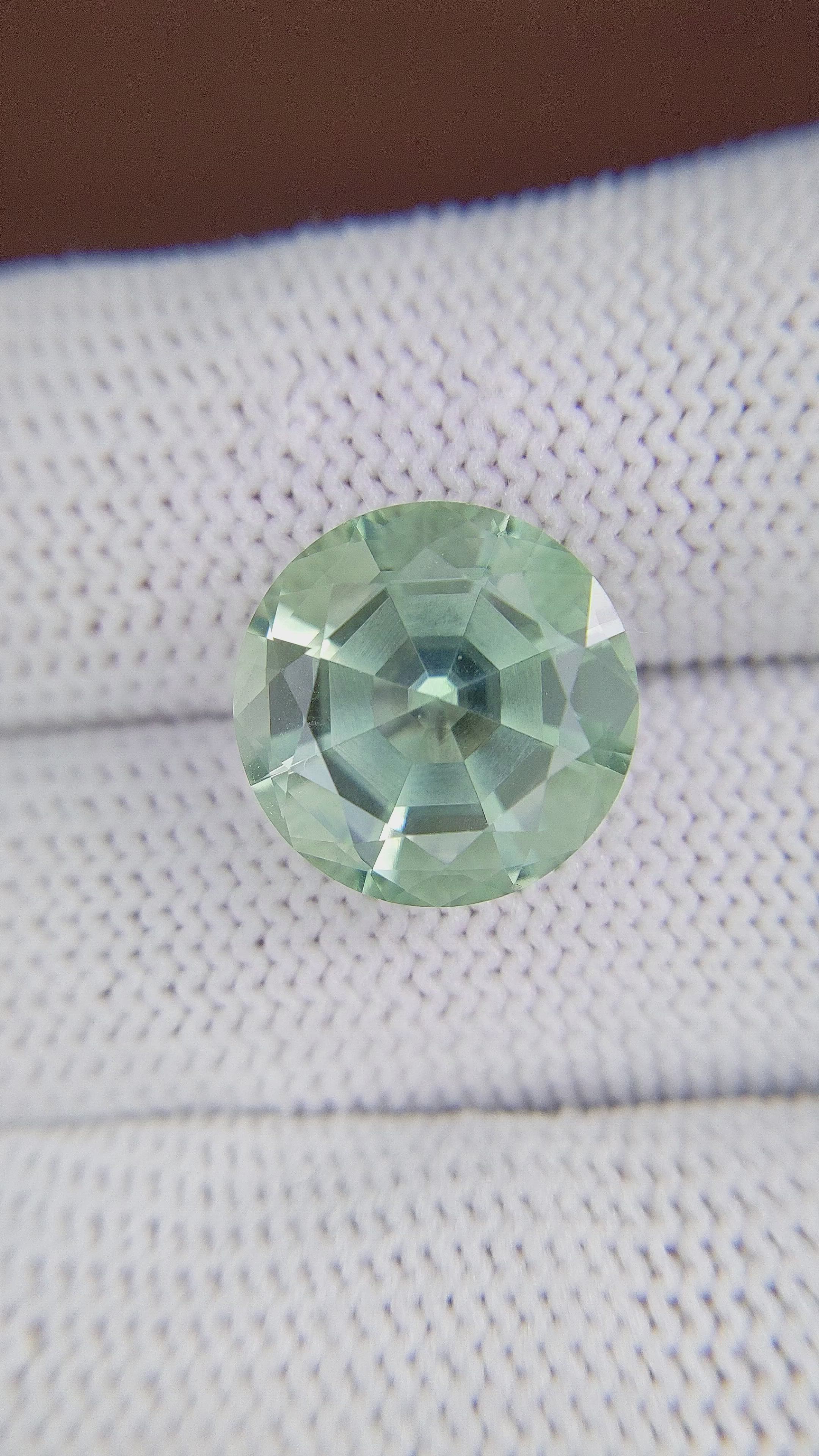 8.07 Ct. Prasiolite from Brazil Size Video