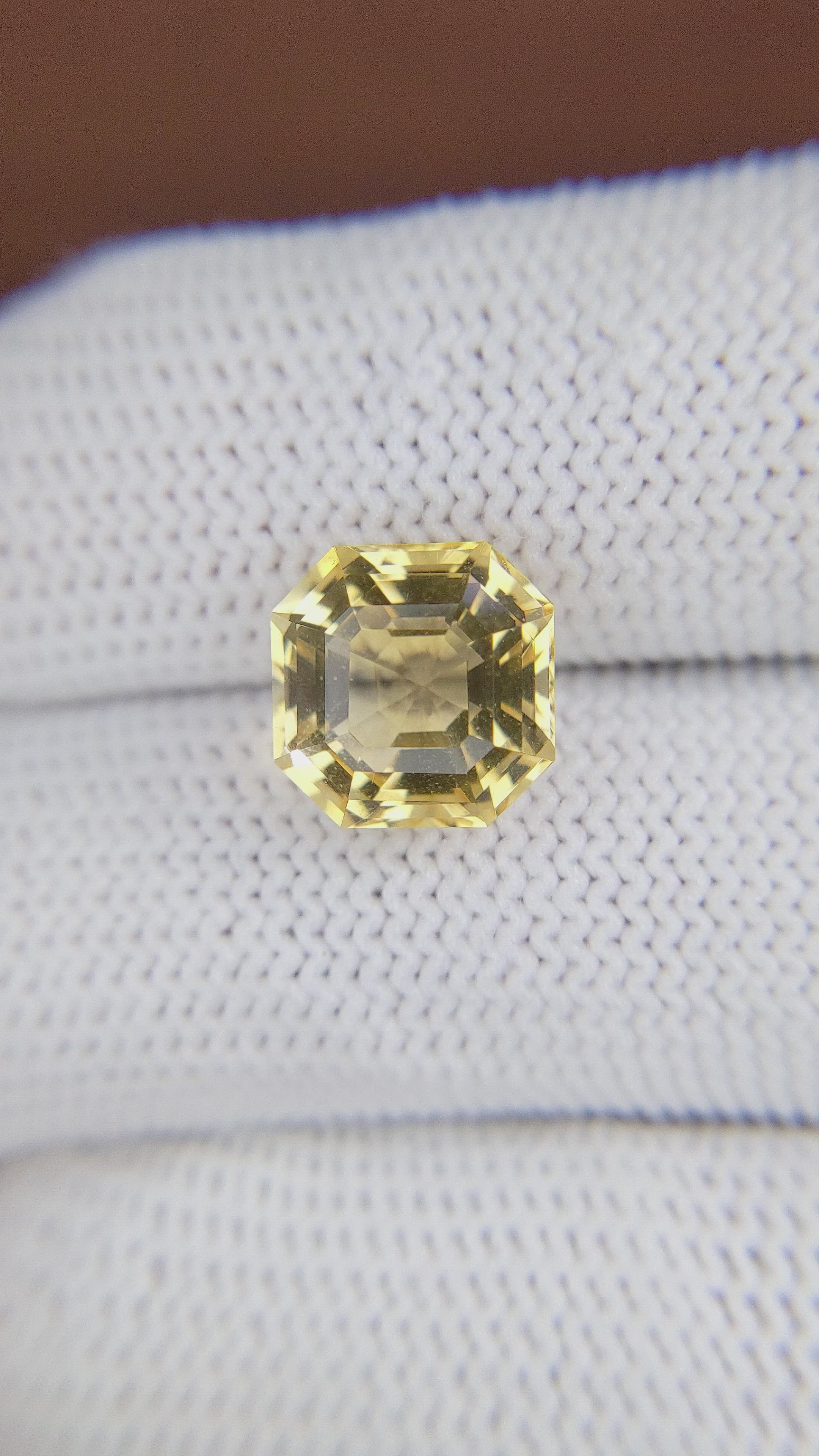 4.85 Ct. Citrine from Ceylon (Sri Lanka) Size Video