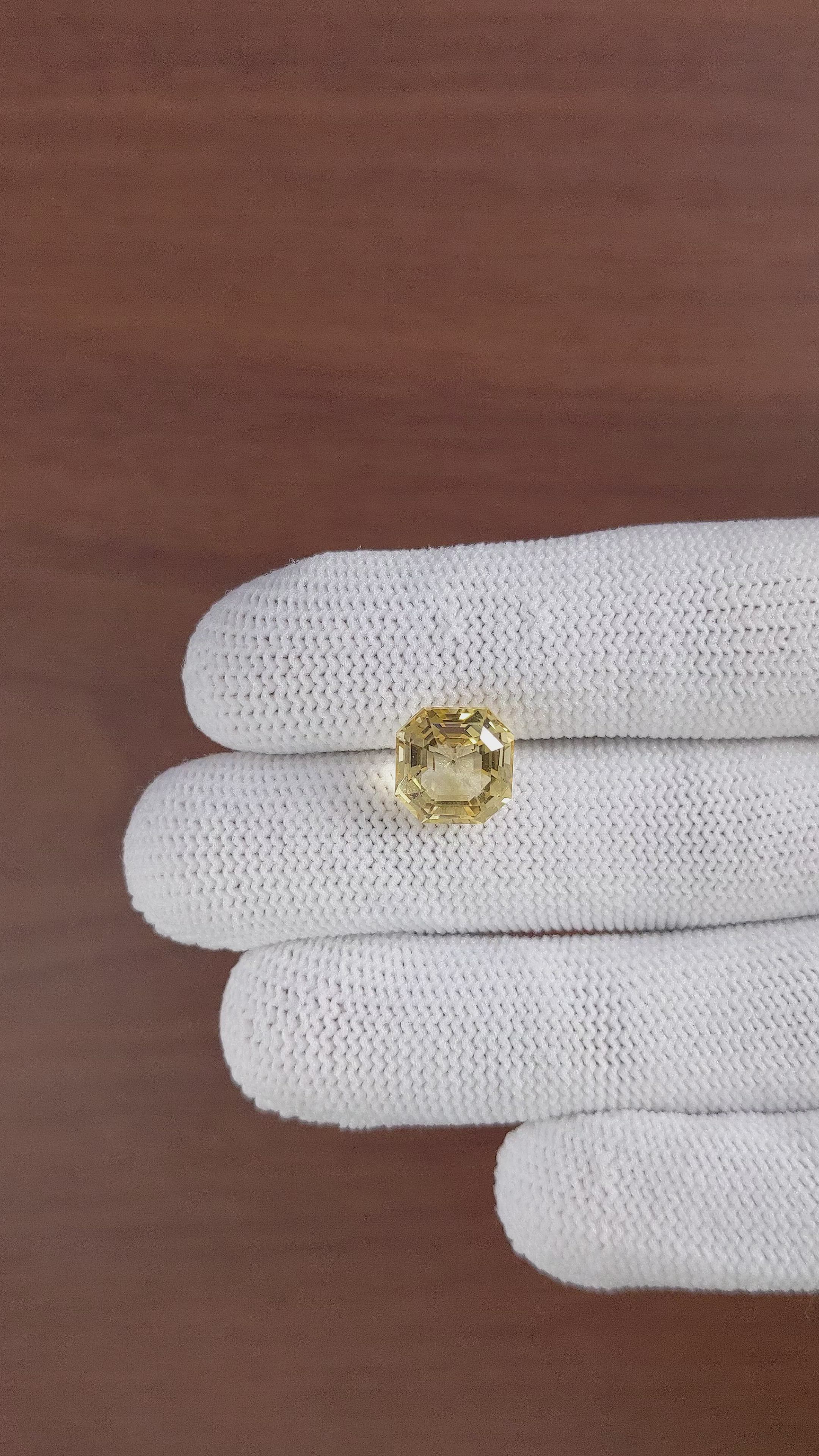 4.85 Ct. Citrine from Ceylon (Sri Lanka) Size Video